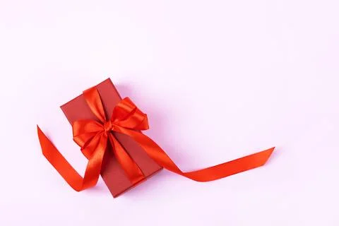 Red gift box Stock Photos
