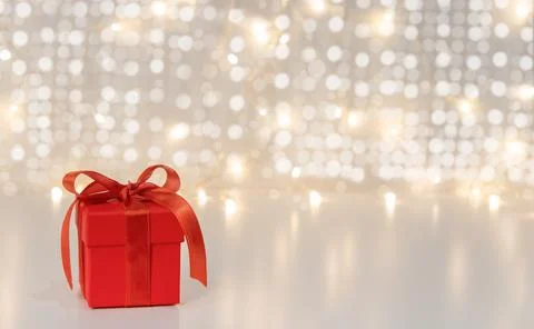 Red gift box Stock Photos