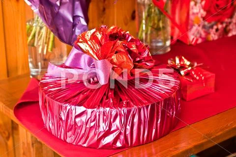 Red Gift Box With Ribbon Bow