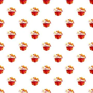 Red gift boxes bursting with confetti pattern Stockillustratie