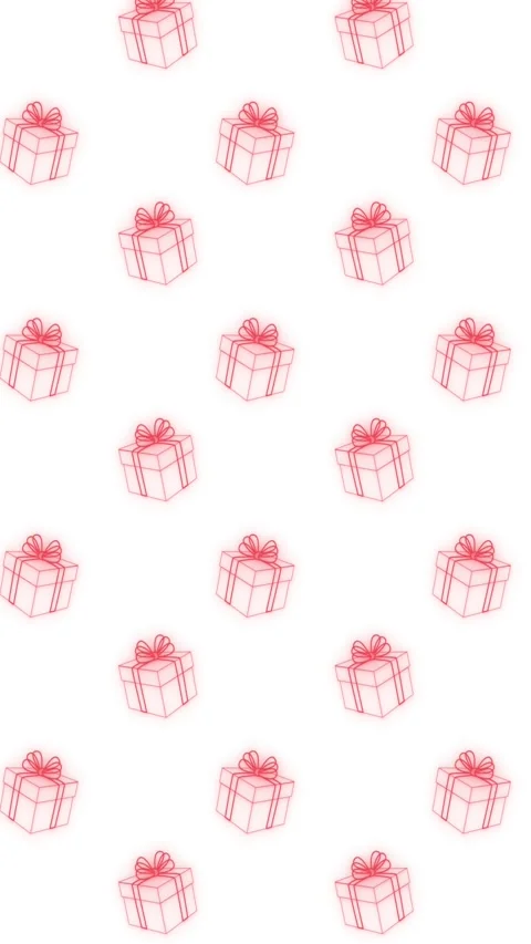 Red gift boxes move in different directions on a white background. Animated Stock Footage 315409674