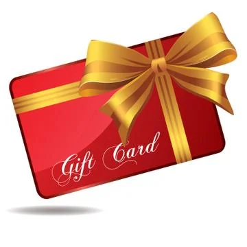 Red gift card Stock Illustration