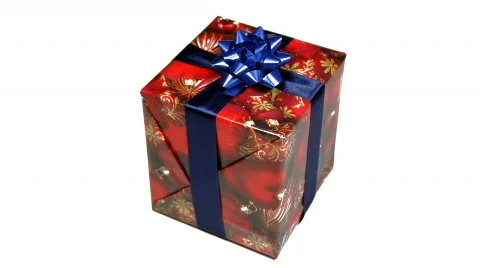 Red gift Stock Footage 546670