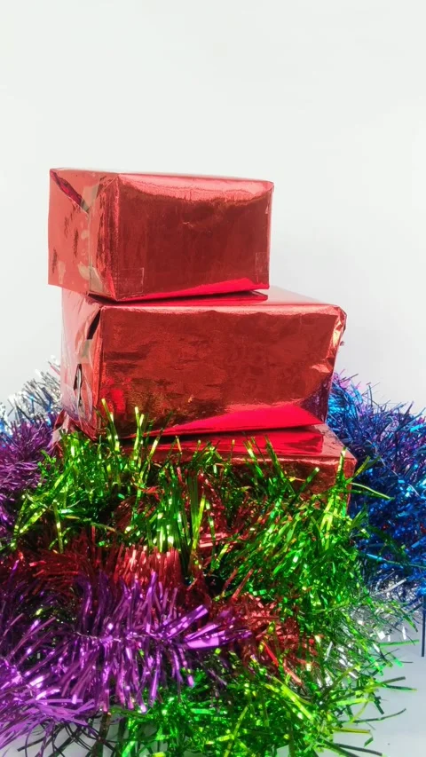 The red gift Stock Footage 288594306