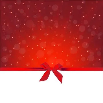 Red gift greeting card Stock Illustration