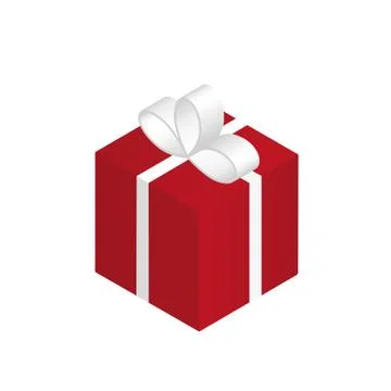 Red gift Illustrazione stock