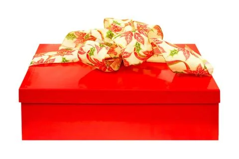 Red gift Foto stock