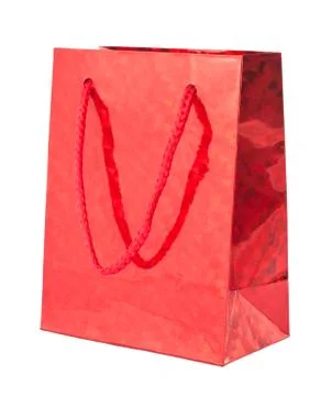 Red giftbag Stock Photos