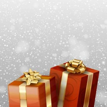 Red gifts 스톡 일러스트