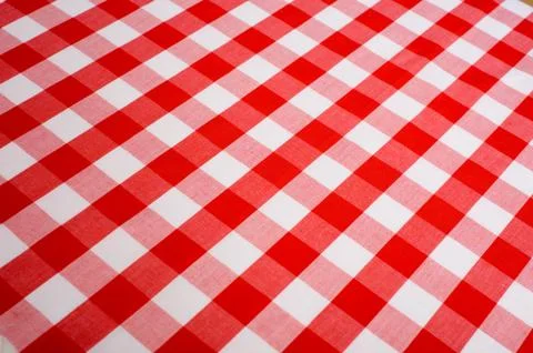 Red gingham background Stock Photos