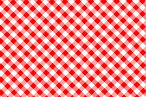 Red Gingham seamless pattern. Texture from rhombus/squares for - plaid, table 스톡 일러스트