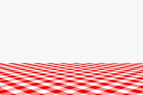 Red Gingham seamless pattern. Texture from rhombus/squares for - plaid, table Illustrazione stock