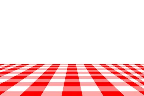 Red Gingham seamless pattern. Texture from rhombus/squares for - plaid, table Stock Illustration