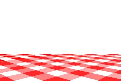 Red Gingham seamless pattern. Texture from rhombus/squares for - plaid, table Stock Illustration