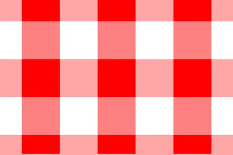 Red Gingham seamless pattern. Texture from rhombus/squares for - plaid, table Illustrazione stock