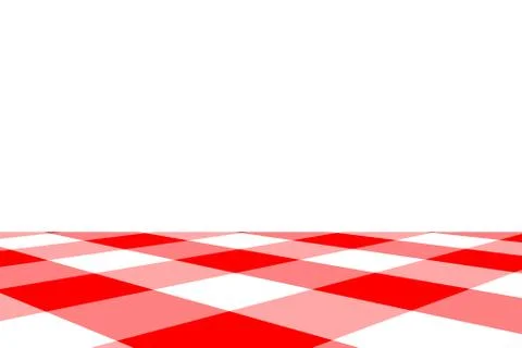Red Gingham seamless pattern. Texture from rhombus/squares for - plaid, table Illustrazione stock