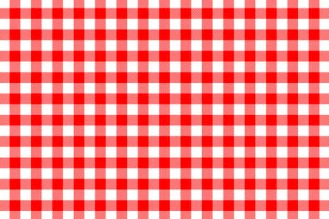 Red Gingham seamless pattern. Texture from rhombus/squares for - plaid, table Illustrazione stock