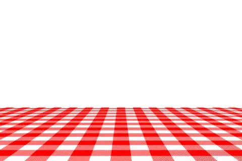 Red Gingham seamless pattern. Texture from rhombus/squares for - plaid, table Illustrazione stock