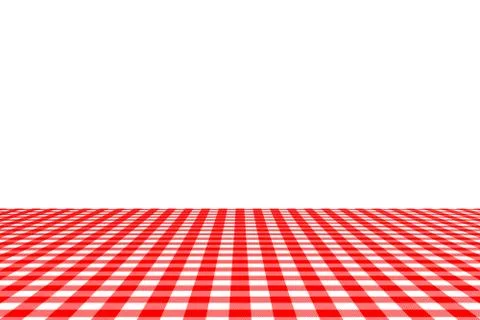 Red Gingham seamless pattern. Texture from rhombus/squares for - plaid, table Illustrazione stock