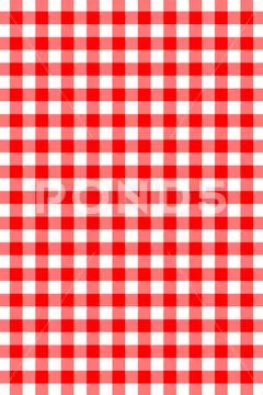 Red Gingham seamless pattern. Texture from rhombus/squares for - plaid, table Stock Illustration