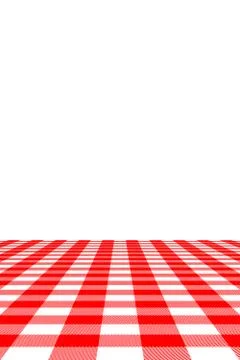 Red Gingham seamless pattern. Texture from rhombus/squares for - plaid, table Illustrazione stock