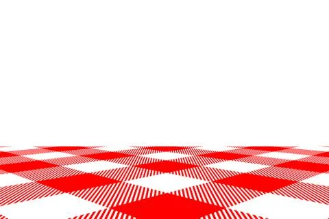 Red Gingham seamless pattern. Texture from rhombus/squares for - plaid, table Stock Illustration