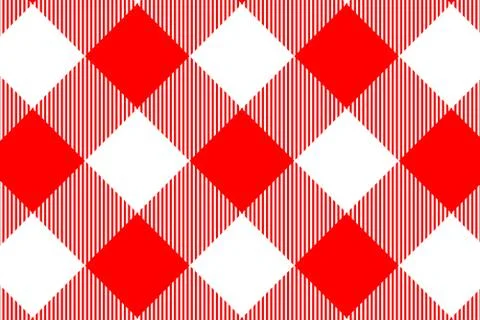Red Gingham seamless pattern. Texture from rhombus/squares for - plaid, table 스톡 일러스트