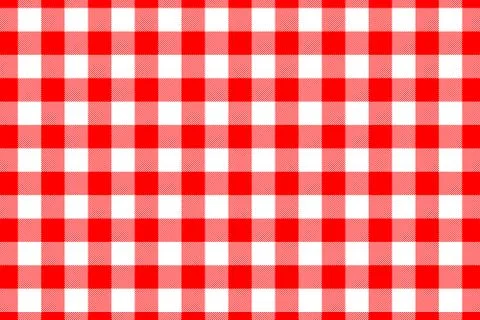 Red Gingham seamless pattern. Texture from rhombus/squares for - plaid, table Illustrazione stock