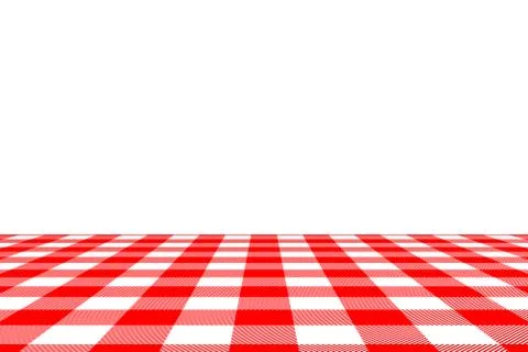 Red Gingham seamless pattern. Texture from rhombus/squares for - plaid, table Stock Illustration
