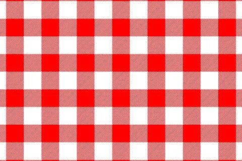 Red Gingham seamless pattern. Texture from rhombus/squares for - plaid, table Illustrazione stock