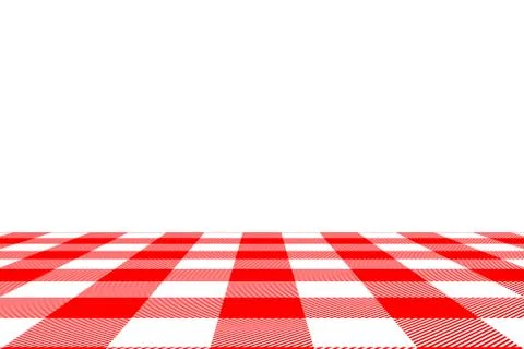 Red Gingham seamless pattern. Texture from rhombus/squares for - plaid, table Illustrazione stock