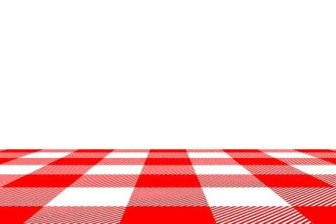 Red Gingham seamless pattern. Texture from rhombus/squares for - plaid, table Illustrazione stock