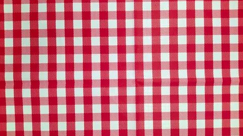 Red gingham tablecloth seamless pattern background Stock Photos