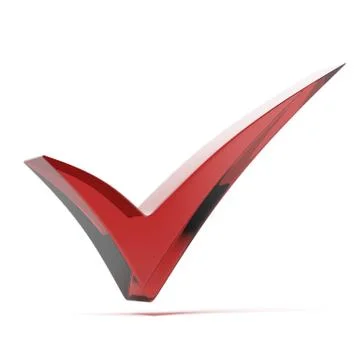 Red glass  check mark 스톡 일러스트