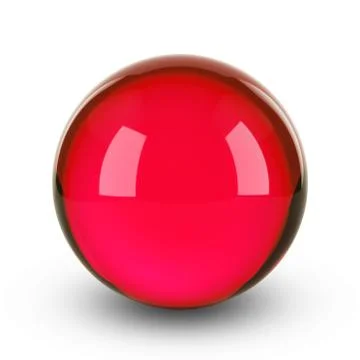 Red glass sphere Stock-Illustration
