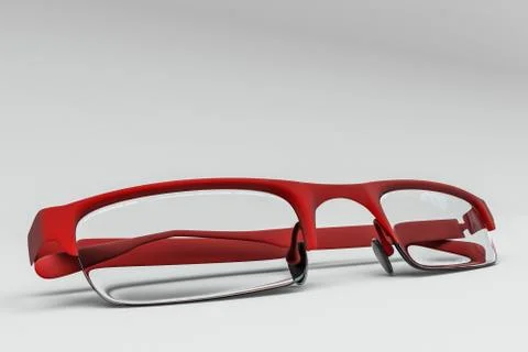 Red glasses Stock Illustration