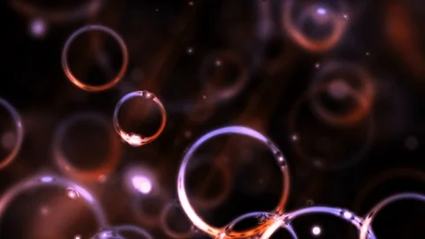 Red Glassy Circles Flow Stock Footage 97405120