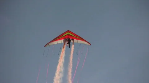 Red glider Stock Footage 291292