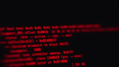 Red Glitch Code Screen Background Animation Stock Footage 336927244