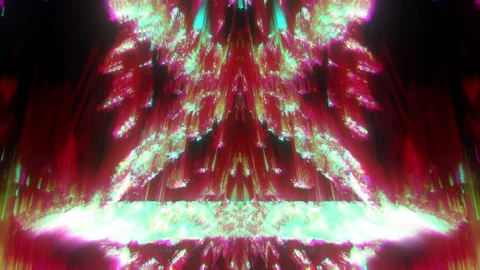 Red Glitch Tunnel VJ Loop Stock Footage 326748715