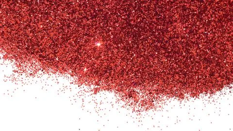 Red glitter abstracts for a background. Stock Photos