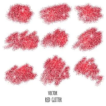 Red glitter background Stock Illustration