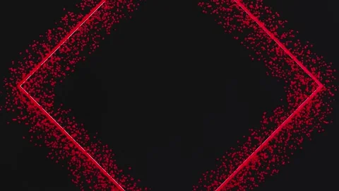 Red glitter frame with copy space Stock Footage 334452971