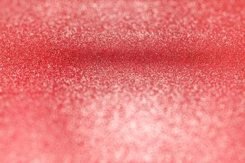 Red glitter lights background, defocused. Fotos Stock