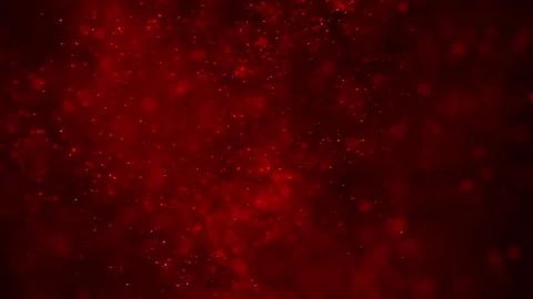 Red Glitter Sparkle Particles Loop Dark Bokeh Abstract Background Animation 库存影片 341826797
