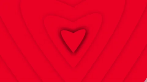 Red Glitter Sparkling Heart Background. Loopable. Stock Footage 231999486