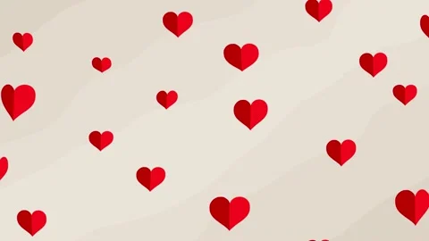 Red Glitter Sparkling Heart Background. Loopable. Stock Footage 231999488