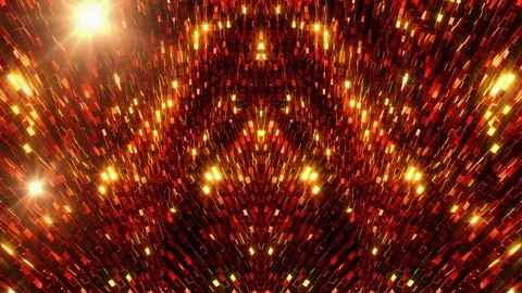 Red Glittering Waves 動画素材 102442876