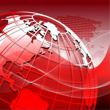 Red Globe Illustrazione stock