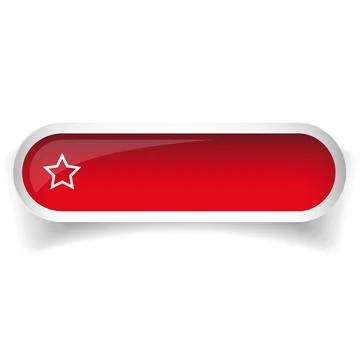Red glossy web bar button vector Illustrazione stock